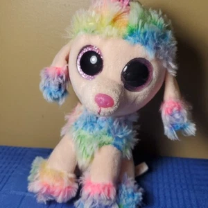 2017 TY BEANIE BABY Arcobaleno Il Barboncino Cucciolo 6" - Foto 1 di 10