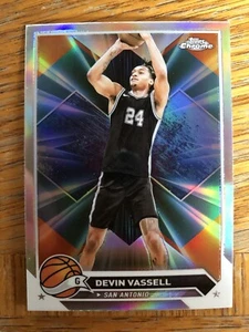 2024 Topps Chrome Refractor Devin Vassell #152 San Antonio Spurs  - Bild 1 von 2