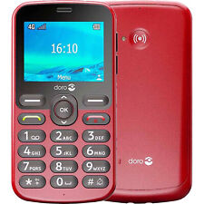 Doro 1880 4G/LTE Red Single-SIM Factory Unlocked Global NEW