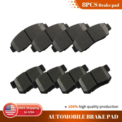 Front and Rear Ceramic Brake Pads Set For Acura RL CL TL 1999 2000 2001 - 2008 - Image 1 of 4