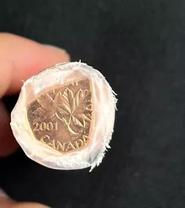 2001 Original Cello Wrapped Roll One Cent Pennies - Bild 1 von 3