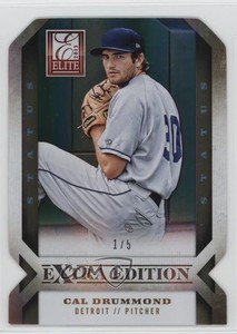 2013 Panini Elite Extra Edition Status Gold Die-Cut /5 Cal Drummond #43