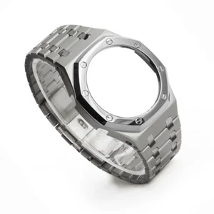 Stainless Steel Case Bezel Metal frosted Band For CasiOak Mod Kit GA2100 GA2110 - Picture 1 of 13