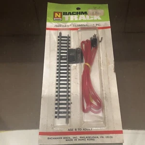 BACHMANN N SCALE TRACK 4-1/2” TRACK TERMINAL SECTION train #7622 NOS ! - Imagen 1 de 2