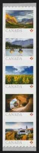 Canada New 2024 From Far and Wide Stripe of 5 Stamps from Coil MNH - Picture 1 of 1