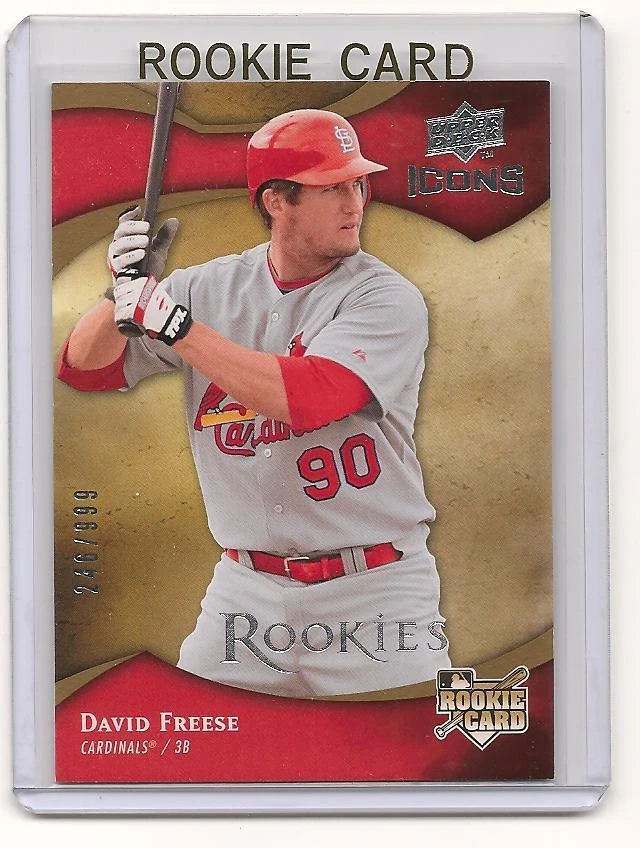 Tarjeta de novato David Freese 2009 Upper Deck ICONS/999 #120 Foto 1 de 1