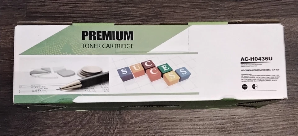 Premium Ac-h0436u Compatible Toner for Cb436a Univ W Cb435a/ce285a/canon 125