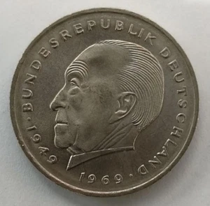 2 DM Deutsche Mark Münze 1969 - Bild 1 von 2