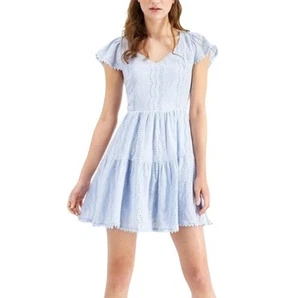 Lost + Wander Middle Of Nowhere Eyelet Mini Dress - Bild 1 von 7