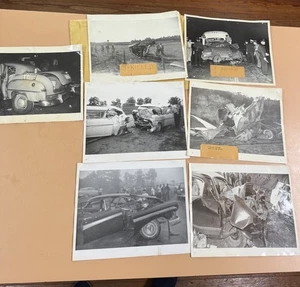 Car Crash Photographs 1950s Dept. Public Safety Photos GA Pics 1956 1958 1959 60 - Picture 1 of 16
