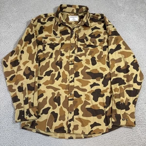 Poncho Hemd Herren 2XL Grün Camouflage Knopfleiste Western Belüftet Angeln Outdoor - Bild 1 von 8