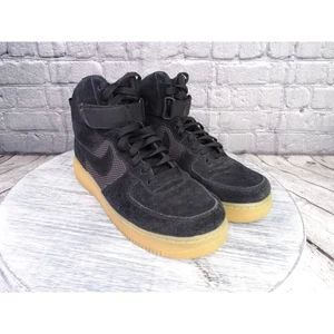 Nike Air Force 1 '07 LV8 High "Black Summit White Gum" Men 9 In Good Condition - Picture 1 of 13