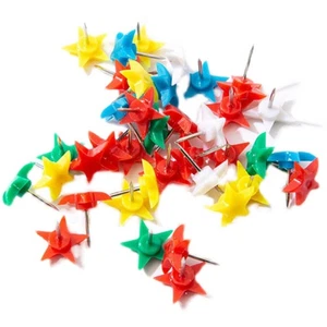 100pcs Star-shaped Pushpins Set for Home Office School Cork Board Message Board - Picture 1 of 8