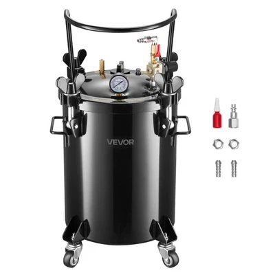VEVOR Pressure Pot Paint Tank 7.9 Gal Pressure Pot with Quick-Connect Couplers - Image 1 of 4