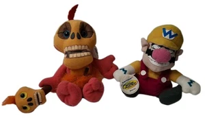 1998 & 97 Mumbo Jumbo & Wario Nintendo 64 Sammlerstücke Sitzsack Vintage mit Etikett - Bild 1 von 7