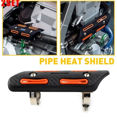 Juego de 2 cubiertas protectoras térmicas de tubo de 4 tiempos aptas para Yamaha YZ250F YZ450F WR250F O Foto 1 de 4