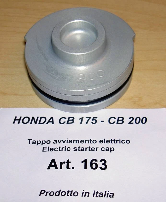 Enchufe de carreras de aleación Honda CB175 CB200 Cappellini #163 si quitas el arranque eléctrico Foto 1 de 1
