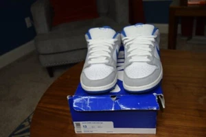Taglia 13 - Nike Dunk Pro SB Low Matte Silver Varsity Royal - Foto 1 di 6