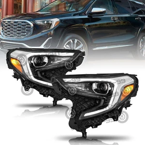 For 2018-2021 GMC Terrain Xenon HID Projector Headlights w/ LED DRL Headlamp - Picture 1 of 29