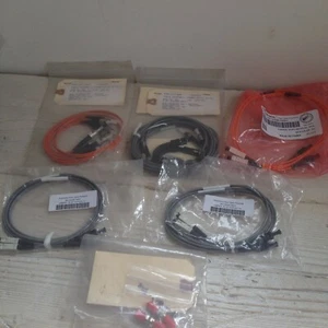 Job Lot of fibre optic jumper cable leads (ST-SC and ST-ST) Amphenol, etc. NEW - Picture 1 of 7