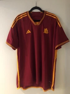 AS Roma Adidas 23/24 Home Soccer Football Jersey Shirt Kit NWT ITALY XL - Picture 1 of 8