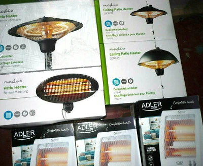 Terrassen-Heizstrahler elektrisch halogen infrarot für Boden/Wand/Decke/Stand - Bild 1 von 2