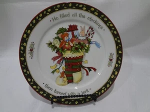 Portmeirion  A Christmas Story - Salad Plate - He filled all the stockings - Picture 1 of 5