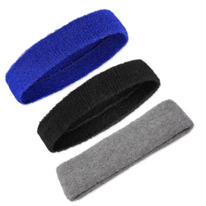 3 Pcs Sweatbands Tennis Headband Headbands Women Sports Hairband - Picture 1 of 12