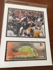 Walter Payton ~ Chicago Bears ~Photo and Stamp Commemorative ~Soldier Field 2004 - Picture 1 of 5