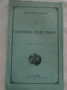 California State Prison Report of the Director 7/1/1871 Booklet - Picture 1 of 4