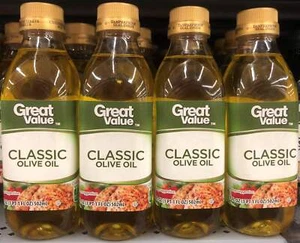 FOUR Bottles Great Value Classic Olive Oil 17 fl oz Bottle Light Cooking - Foto 1 di 4