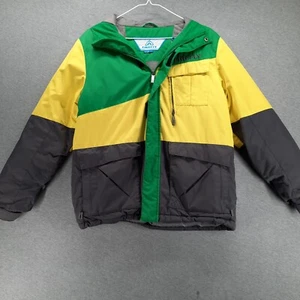 Giacca Firefly Uomo L Verde Giallo Grigio Colorblock Thor Tasca con Cappuccio Impermeabile - Foto 1 di 18