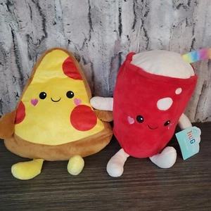 Walgreens Hug Me Plüschtier Pizza und Soda Pop Spielzeug 12 Zoll NEU Valentinstag - Bild 1 von 8