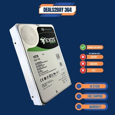 Seagate Exos ST10000NM0096 10TB Impresa 7.2K 12Gb/S 256MB 3.5 " Hard Disk SAS - Immagine 1 di 4