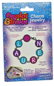 NEW Makit & Bakit Jewelry Suncatcher Stained Glass Charm Bracelet Kit Ages 8+ - Picture 1 of 5