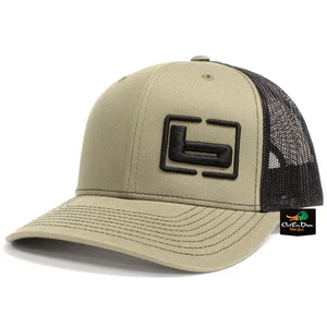 NEW BANDED GEAR TRUCKER CAP HAT LODEN BLACK W/ "b" SIDE LOGO ADJUSTABLE - Picture 1 of 3