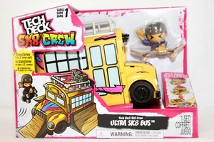 Tech Deck SK8 Crew, Ultra SK8 Bus, Tranforms Into Ramps With Skate Figure. NEW - Picture 1 of 12
