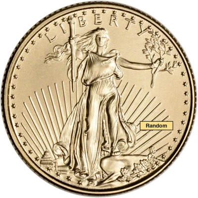 American Gold Eagle (1/10 oz) $5 - BU - Random Date - Image 1 of 4