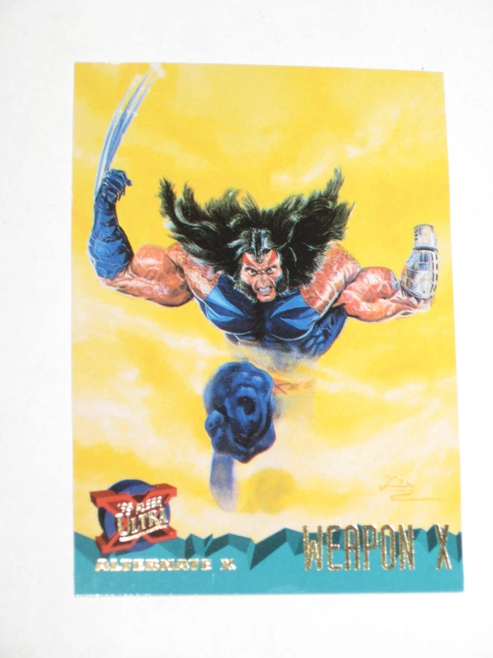 1995 FLEER ULTRA X-MEN WOLVERINE WEAPON X PROMO CARD RARE ALTERNATE X - Image 1 of 4