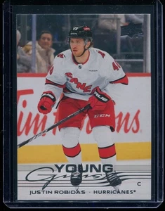2025-26 Upper Deck Series 1 Justin Robidas Young Guns #243 Carolina Hurricanes - Picture 1 of 2