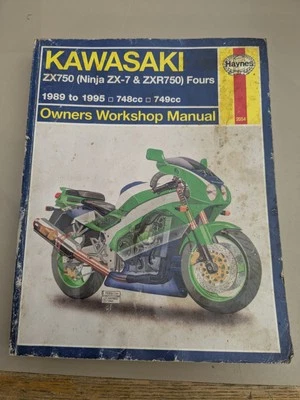 Manual de reparación Haynes 89-95 Kawasaki ZX750 (Ninja ZX-7 y ZXR750)!¡Caridad! Foto 1 de 4
