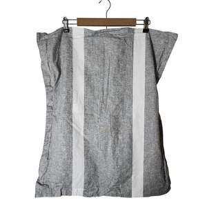 Tommy Hilfiger grau Chambray Streifen Preppy Maritim STANDARD Kissenbezüge Set / 2 - Bild 1 von 9