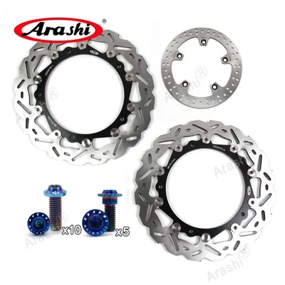 Rotor y pernos de disco de freno delantero trasero para BMW F800GT ABS 2013-2020 F800S 2006-2010 Foto 1 de 4