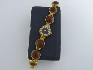 Chaika Чайка Gull Vintage USSR Russia Beautiful Art Deco Gold Plated Women Watch - Picture 1 of 24