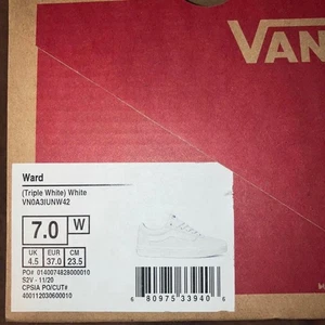 (Triple White) White Ward Classic Vans - Bild 1 von 7