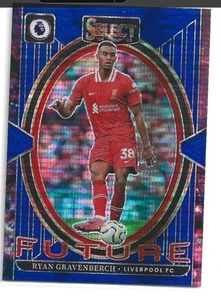 2024-25 Panini Select EPL - Select Future Ryan Gravenberch #9 Blue Pulsar Prizm - Foto 1 di 2