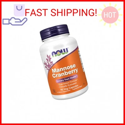 NOW Foods Supplements, Mannose Cranberry, Dual Action Formula*, Clinically Evalu - Image 1 of 2