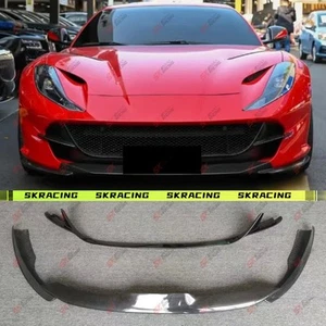 Kit de carrocería de alerón labial de parachoques delantero de fibra de carbono seco para Ferrari 812 GTS súper rápido - Imagen 1 de 37