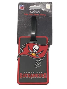 Tampa Bay Buccaneers Bucs Luggage Tag Bag Identification Football NFL - Picture 1 of 3