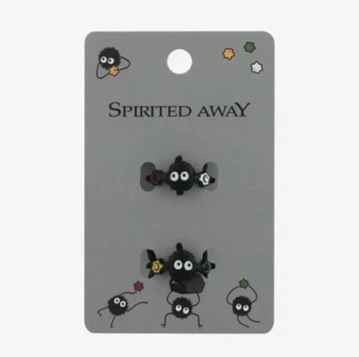 Juego de anillos de caramelo Studio Ghibli Spirited Away hollín Sprite Bling Star Foto 1 de 2